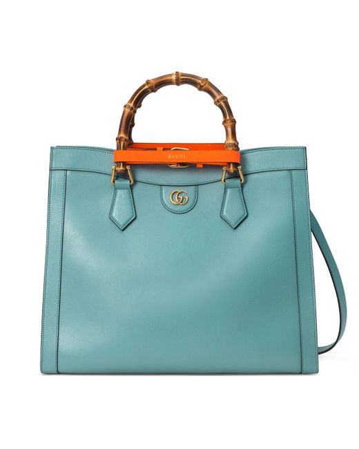Gucci Blue Diana Medium Tote Bag