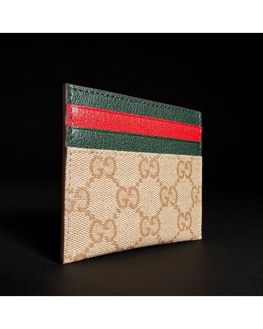 Gucci Red Card Case With Slots