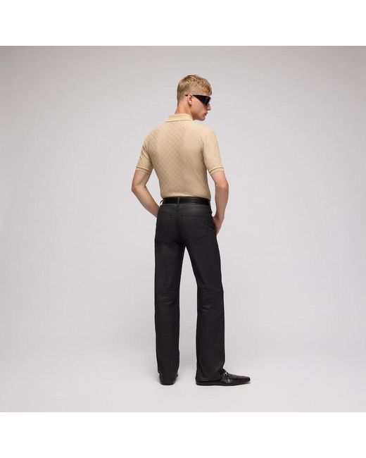 Gucci Natural Gg Jersey Polo Shirt, Size Xxl, Ready-To-Wear for men