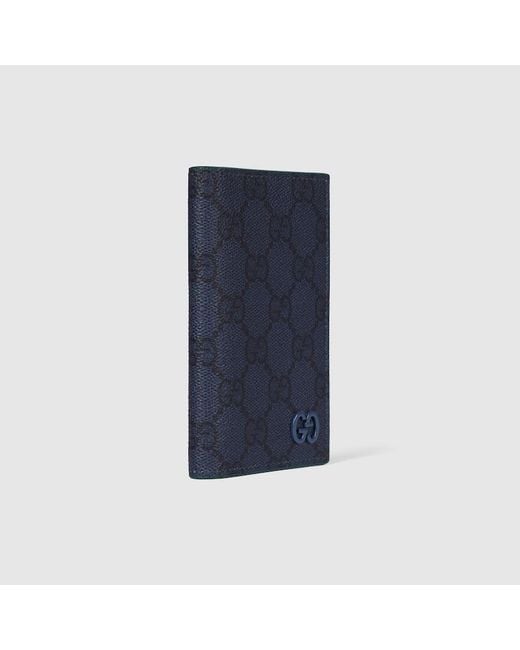 Gucci Blue Interior Gg Long Card Case for men