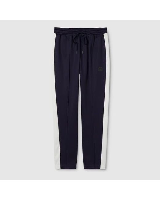 Gucci Blue Technical Jersey Sportswear Pants, Size M, Ready-To-Wear for men
