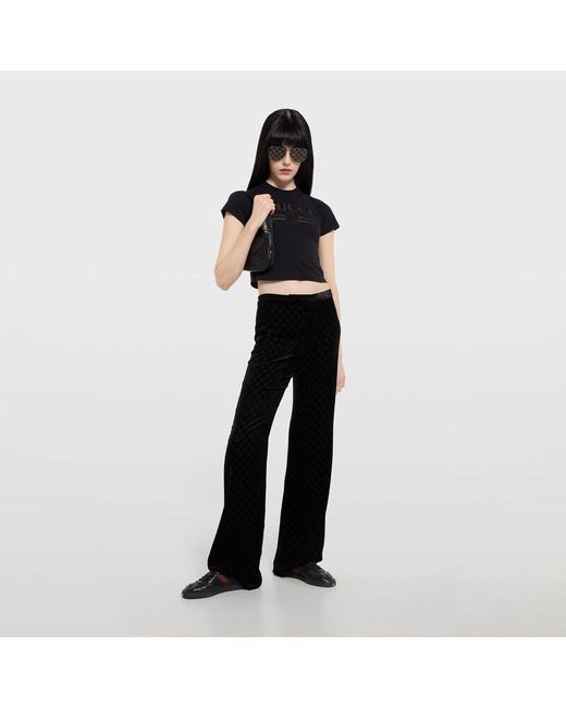 Gucci Black Stretch Low-Top Trainer, Uk