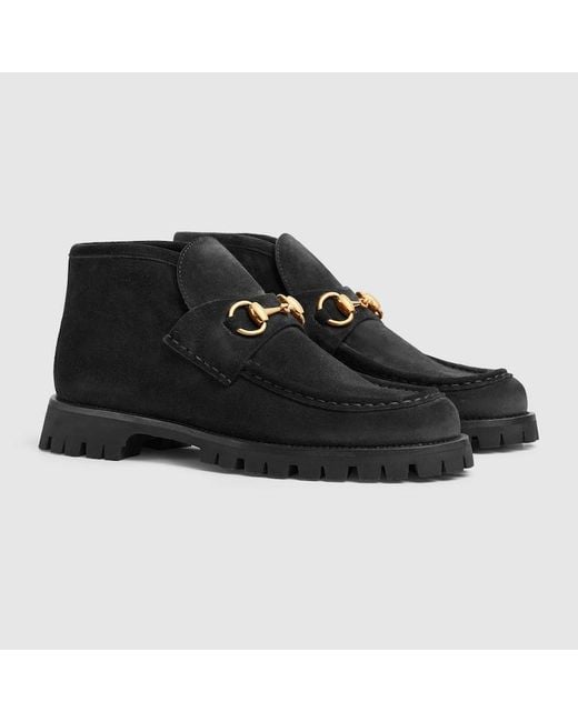 Gucci Black Ankle Boot With Horsebit