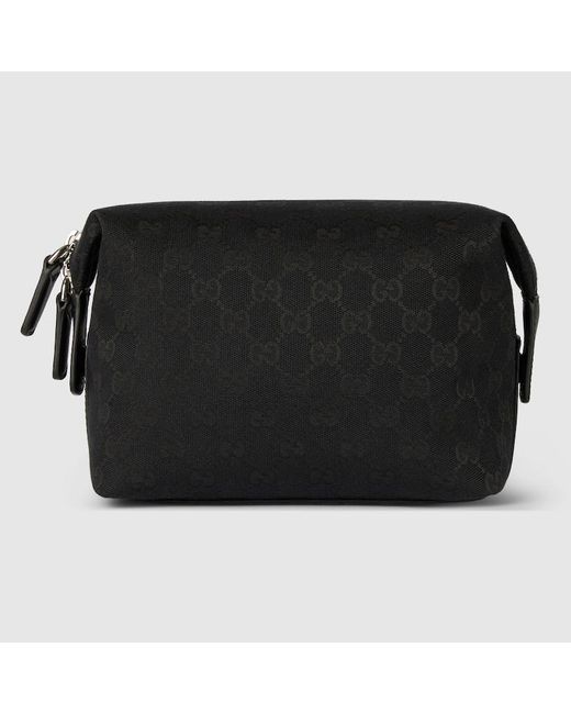 Gucci Black Gg Canvas Small Toiletry Case for men