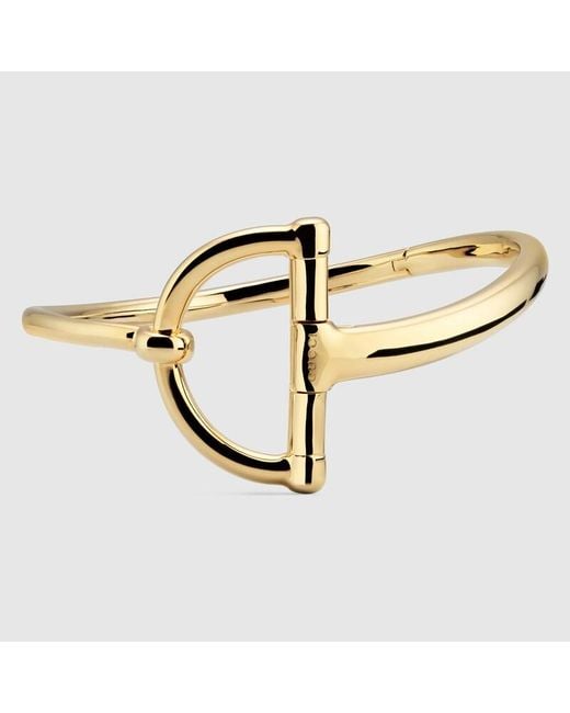 Gucci Metallic Half Horsebit Necklace