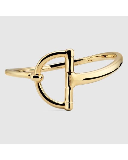 Gucci Metallic Halskette Mit Halbem Horsebit