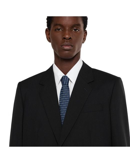 Cravate En Jacquard De Soie À Motif Mors Gucci pour homme en coloris Blue