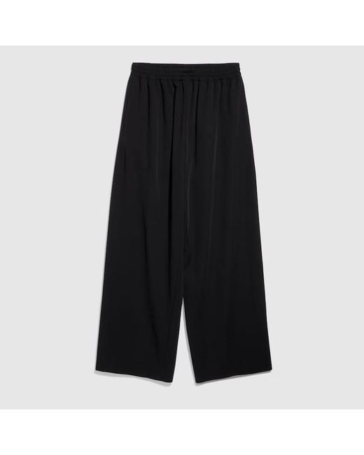 Gucci Black Wool Twill Leisure Pants for men
