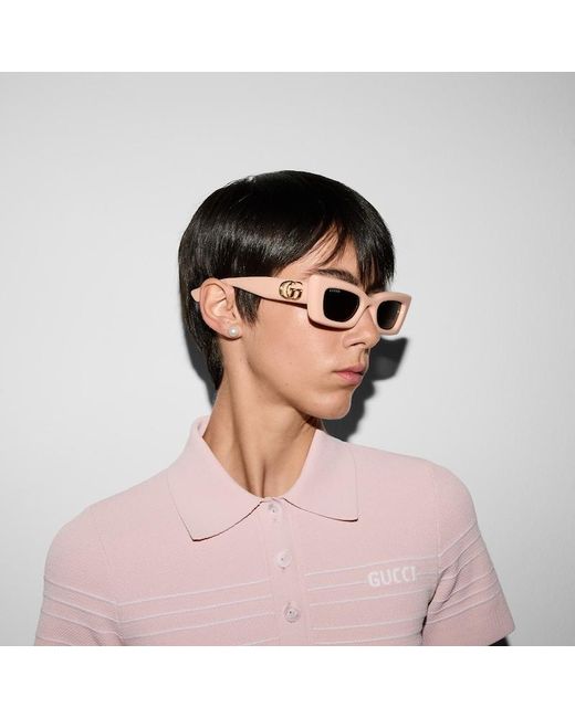 Occhiali Da Sole Cat-Eye di Gucci in Brown