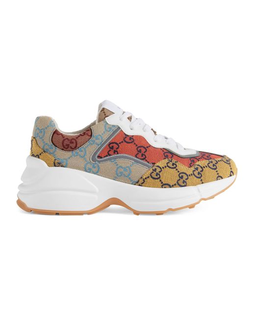 Gucci Yellow Rhyton GG Multicolor Sneaker