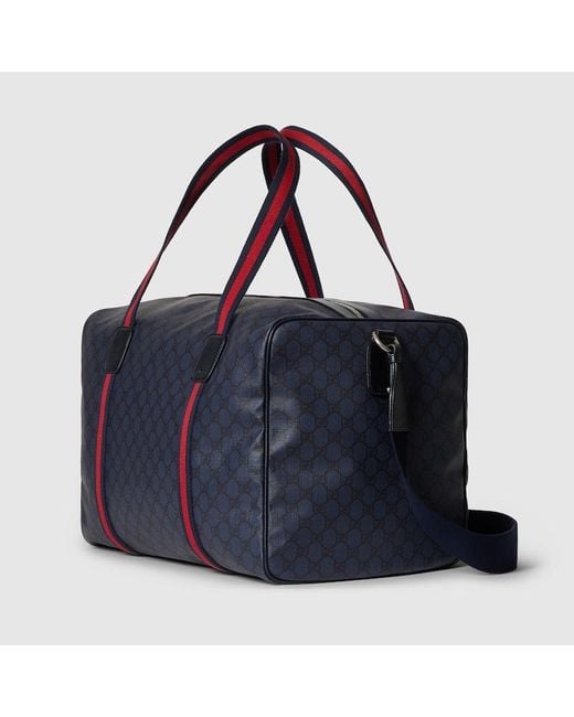 Borsone Con Dettaglio Web Misura Media di Gucci in Blue da Uomo