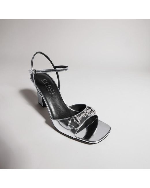 Gucci White Signora Sandal, Leather