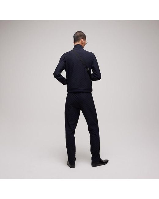 Gucci Blue Gg Jersey Jacquard Sportswear Pants for men