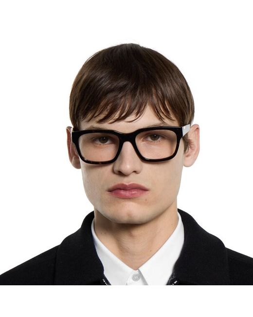 Gucci Black Rectangular Optical Frame for men