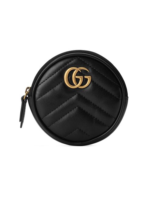 Portamonete GG Marmont di Gucci in Black