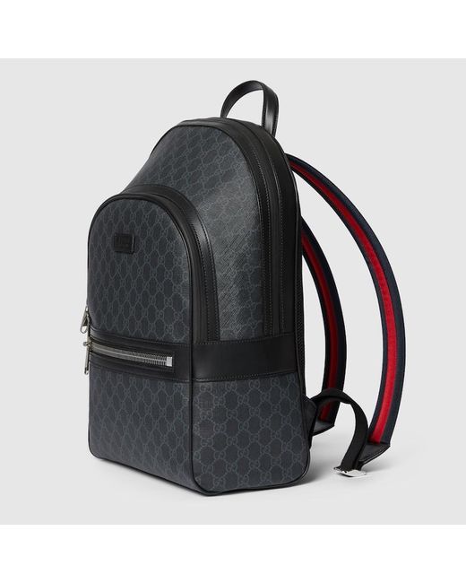 Gucci Black GG Backpack for men