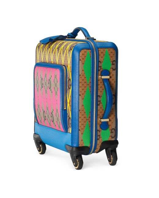 Gucci Pink GG Rhombus Print Small Cabin Trolley for men