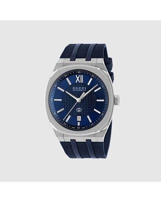 Gucci Blue 25H Watch, 40Mm, Steel
