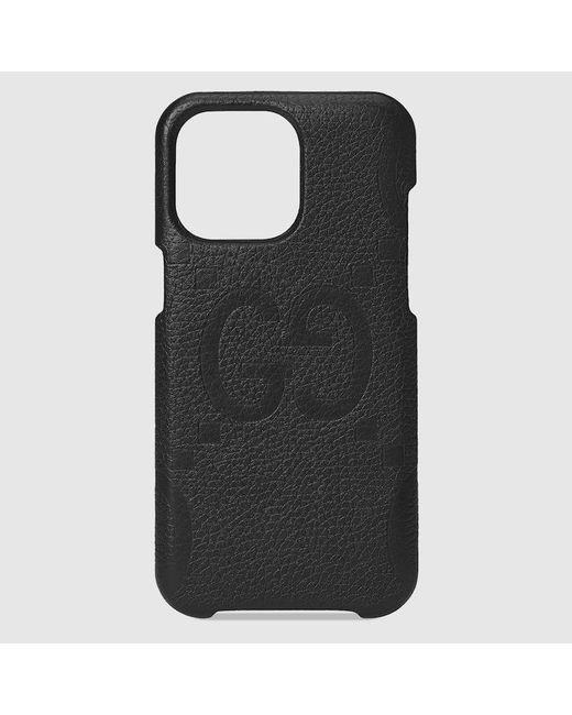 Gucci Black Jumbo GG Iphone 15 Pro Max Case for men