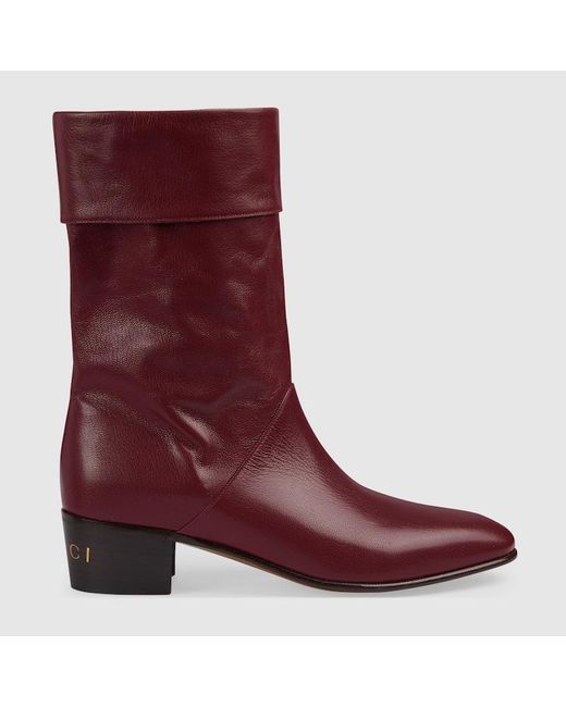 Gucci Red Heeled Boot for men