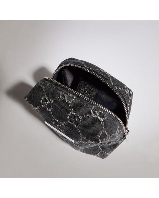 Gucci Black Small Cosmetic Case With Plaque