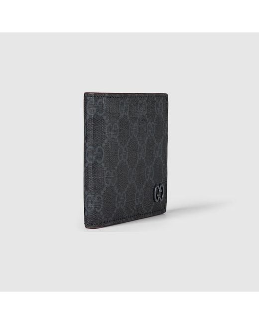 Gucci Black GG Wallet With GG Detail for men