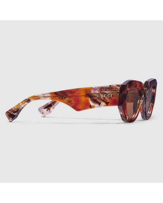 Gucci Brown Cat Eye Frame Sunglasses