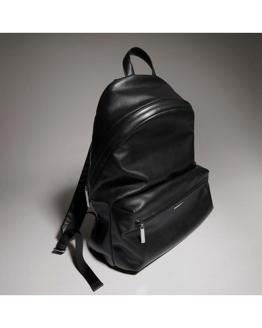 Gucci Black Tag Large Backpack, Leather for men