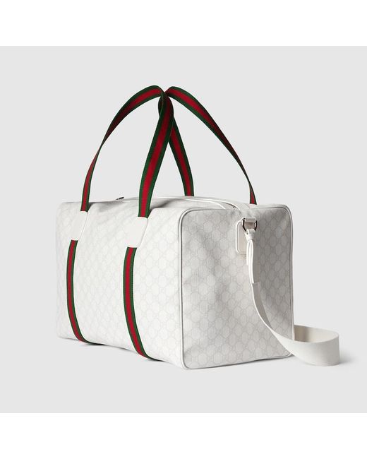 Gucci Große GG Reisetasche in White für Herren