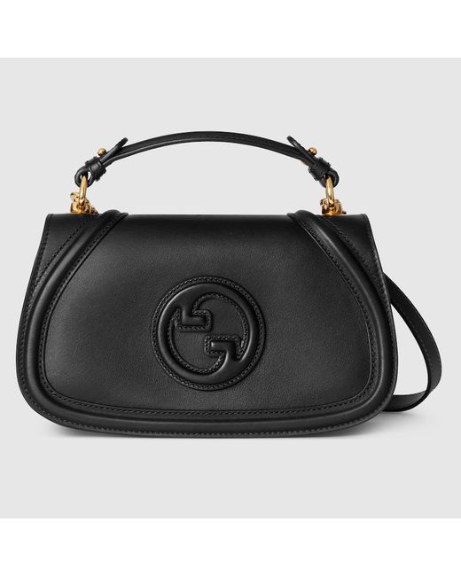 Gucci Black Blondie Small Top Handle Bag, , Leather