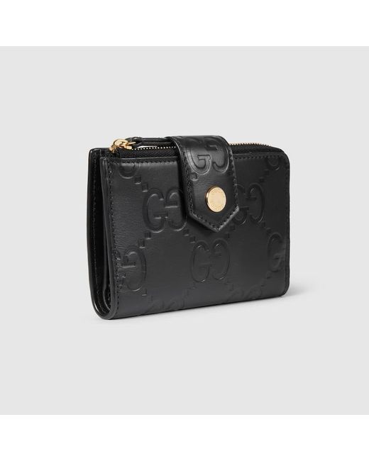 Gucci GG ミディアム ウォレット, ブラック, Leather Black