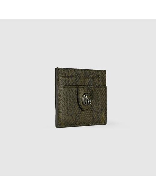 Gucci Kartenetui Aus Pythonleder in Green für Herren