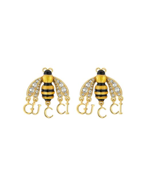 Orecchini con ape e logo di Gucci | Lyst