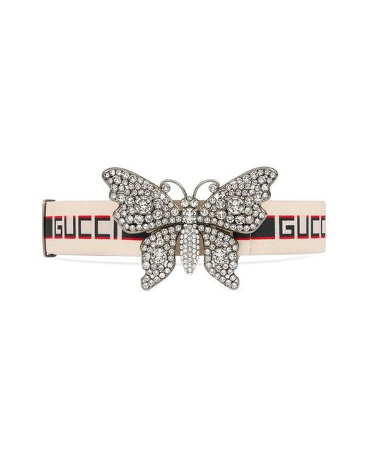 Cintura con nastro e farfalla di Gucci in Multicolor