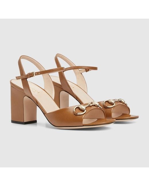 Gucci Metallic Horsebit Sandal