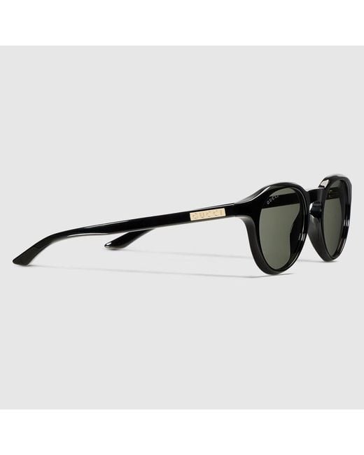 Gucci Brown Round Frame Sunglasses for men