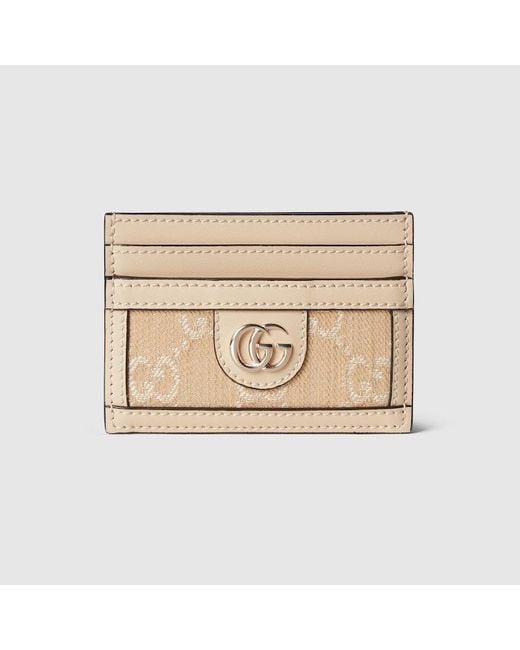 Gucci Natural Ophidia GG Card Case