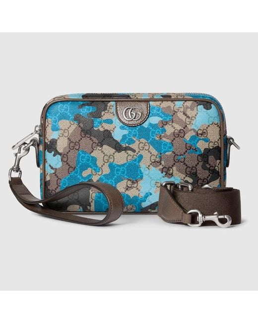 Gucci Blue Small Gg Crossbody Bag for men