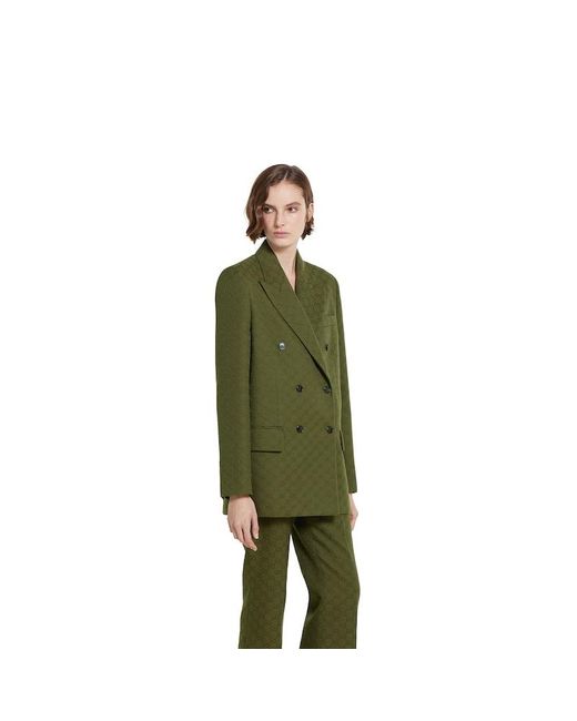 Gucci Ggキャンバス ジャケット, グリーン, ウェア Green