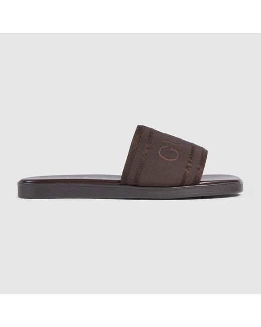 Gucci Brown Slide Sandal, Uk for men