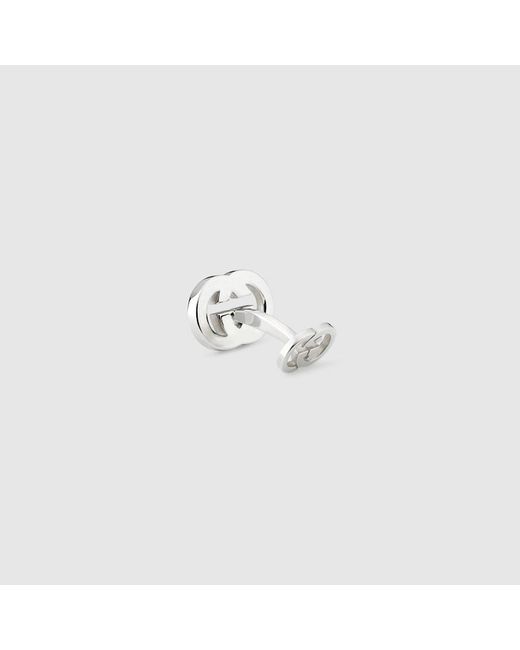 Gucci Green Interlocking Enamel Cufflinks
