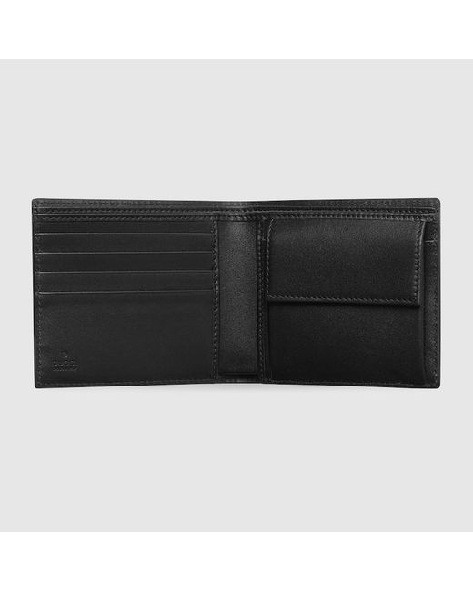 Gucci Black Gg Emblem Coin Wallet for men