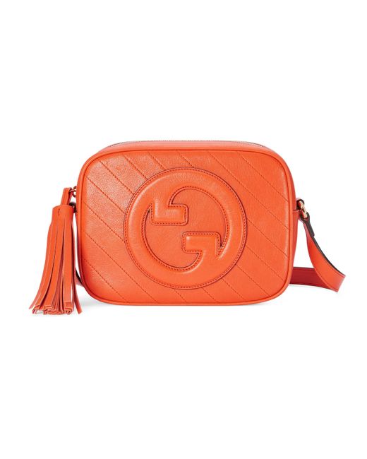 Borsa a spalla Blondie misura piccola di Gucci in Arancione | Lyst