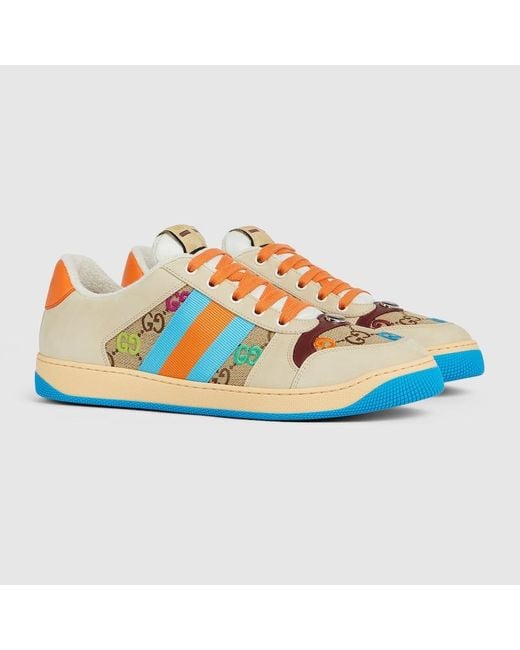 Gucci Ace Herrensneaker Mit Web, Grösse in Blue für Herren