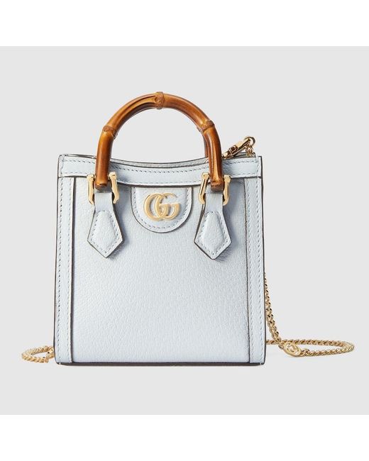 Gucci Blue Diana Super-Mini-Tasche
