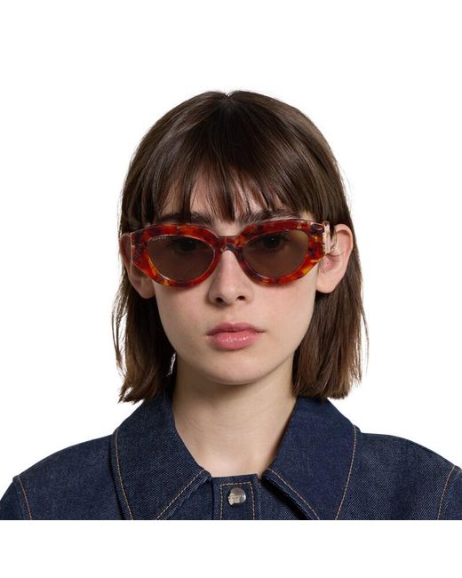 Gucci Brown Cat Eye Frame Sunglasses