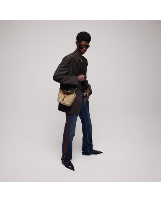 Gucci Metallic Gg Mini Bag, Gg Canvas
