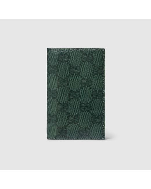 Gucci Green Essence Classic Card Case, Original Gg Fabric for men