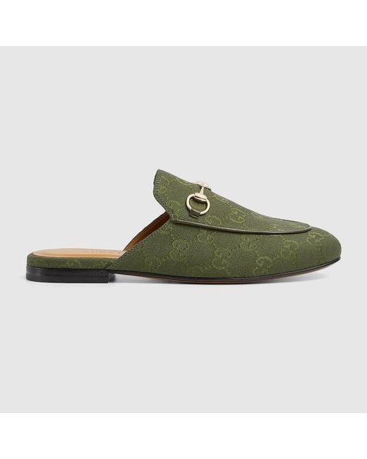 Gucci Green Princetown Slipper, Size 35 It