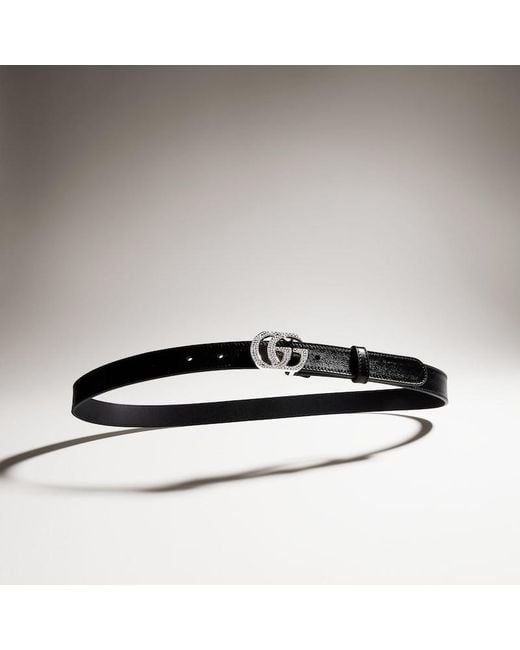 Gucci Black Belt With Double G Buckle, Size 85
